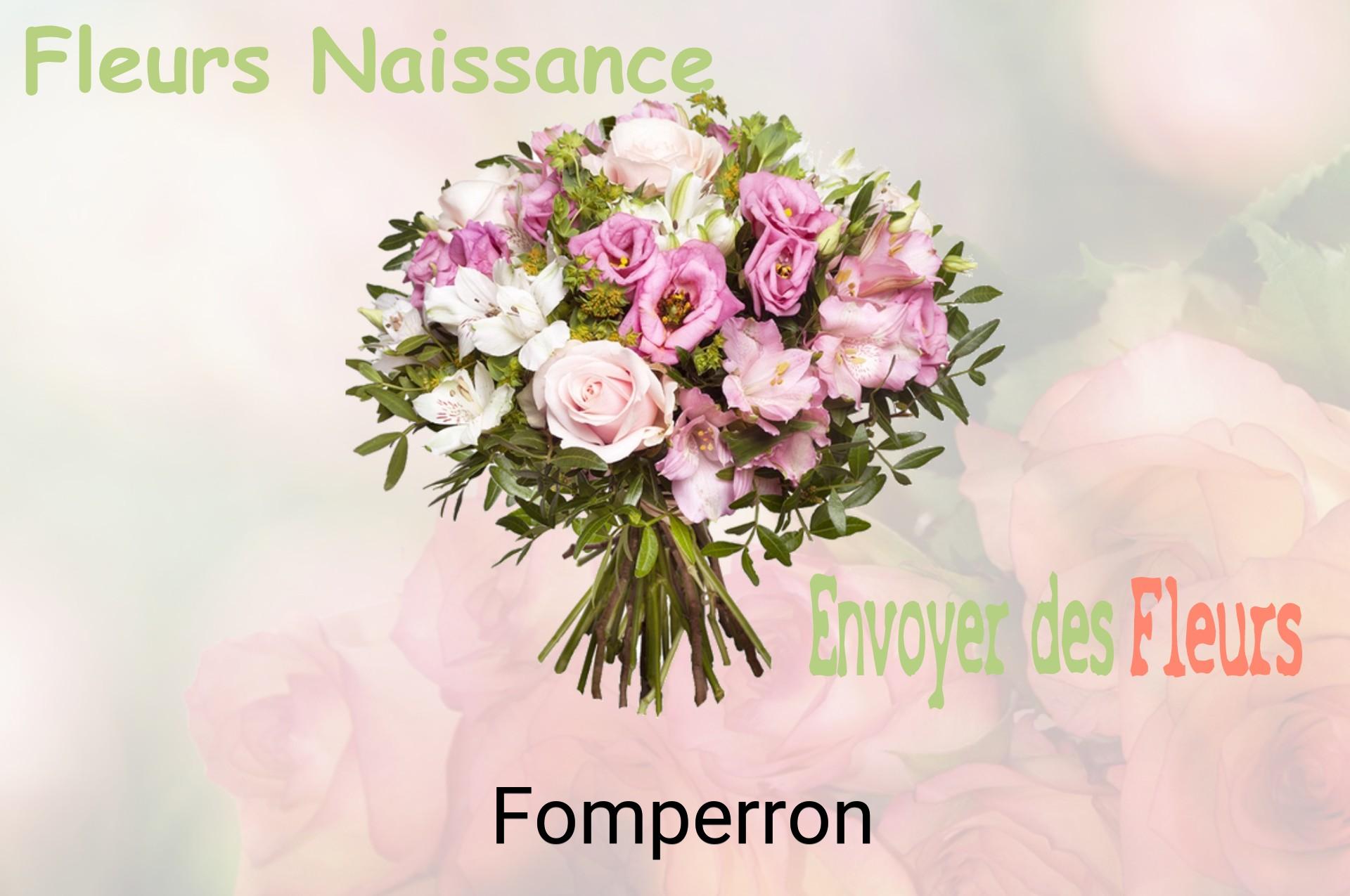 Bouquet de fleurs de naissance livré à Fomperron